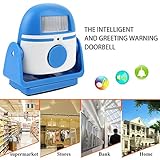 Giantree スマートワイヤレスドアベル、ワイヤレスインターホンドアベルのホームショップセキュリティ安全ボタン