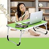 fukuraku 多機能折りたたみパソコンデスク 折りたたみテーブル コンピュータデスク チャイルドデスク ピクニック携帯便利デスク　グリーン