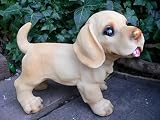 犬の置物　ラブラドール　おまけ　Ｙ1004　いぬ　イヌ　動物 /オーナメント/犬/置物 ガーデン　ガーデニング　庭　陶器　オブジェ