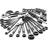 Craftsman クラフツマン #24964 工具 56点 ツールセット Mechanics Tool Set with Case Sockets Wrenches [並行輸入品]
