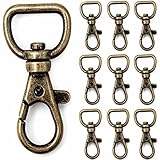 ナスカン 15mm アンティーク 10個 スマホショルダー キーホルダー用 金具 修理 交換 丈夫 手芸 レザークラフト クラフトパーツ屋