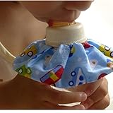 Evday Kawaii baby bottle Bibs 100% cotton Feeding bottle drip proof cloth by Evday