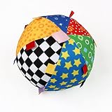 EITC Multiclorソフトベルボール赤ちゃんグリップ手ボールおもちゃベビー布ボールおもちゃ赤ちゃん車装飾用0 – 2才の