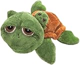 Suki Gifts Li'L Peepers Mummy and Baby Rocky Turtle Soft Boa Plush Toy (Green/ Brown)
