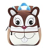 hotbestリュック サック 幼児 キッズ 子供 リュック 幼稚園 保育園 男の子 女の子 動物 可愛い 入学 入園 通園 新学期 誕生日 お祝い プレゼント 　男女兼用 (リス)