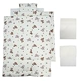 特価 洗えるベビー布団7点セット《リボンベア》【直入れ】【掛・肌】【日本製】