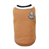 m.tivance ペット 犬 猫 服 Vネック セーター ニット ベスト 学園風 小型犬 中型犬 大型犬 春秋冬/ペット Vネックニット (4XL, キャメル)