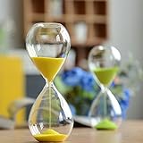砂時計　時計　カラー豊富　インテリア　飾り物　プレゼント　贈り物　お風呂　防水 (5分計, イエロー)