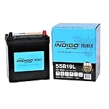 インディゴ バッテリー 55B19L ヴェゼルハイブリッド RU3 対応 互換品番 28B19L 34B19L 38B19L 40B19L 42B19L 44B19L 50B19L 55B19L 36B20L 38B20L 40B20L 42B20L など