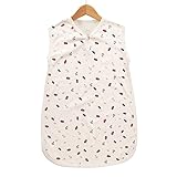 Petit Bella 4重ガーゼ スリーパー ベスト 寝袋 パジャマ ベビー 子供 赤ちゃん 夏用 コットン 綿 薄手 ボタン開閉式 出産祝い ギフト プレゼント (M（身長95cm以下）, タイプ