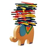 サクララ（Sakulala）バランシング スティック ハンズオン 木製玩具　赤ちゃん 子供の知育玩具 遊んで 親子ゲーム 子供 安全 无毒　エレファント