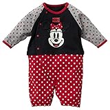 西松屋 ディズニー セパレート風長袖コンビドレス（ミッキー/ミニー）【新生児50-60cm】 新生児 ミニー