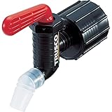 TRUSCO(トラスコ中山) 樹脂製給油コック キュｰちゃん 口径40 フッ素ゴム 赤 QC-40-FKM-R コック