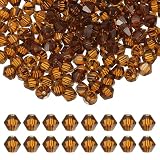 PATIKIL ビーズ 手芸 3 mm アクリル 約600個 ガラスビーズ ブレスレット ネックレス アクセサリー 手作り ハンドメイド イエロー