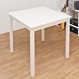 パインダイニングテーブル73cm幅ホワイトウォッシュ（RQ-73WW）