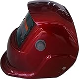 工具　溶接用　保護用品　ヘルメット　かぶと　作業用　丸　レッド