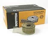 BOSTITCH C7R99BCG Thickcoat Round Head 2 1/4-Inch by .099-Inch 15 Degree Coil Framing Nail (3,600 pe