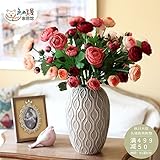 BAGEHUA 美しいバラ花飾り絹のシミュレーション室フェイクフラワースーツ、