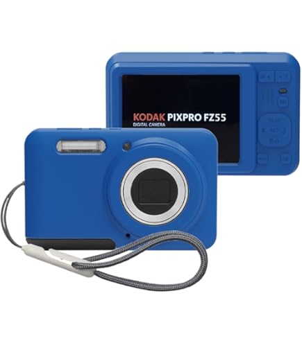 Amazon | Kodak PIXPRO FZ55 デジタルカメラ(ブルー) + 32GB メモリー