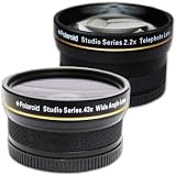 PLR Studioシリーズ。43 x高定義広角マクロレンズアタッチメント+ PLR Studioシリーズ2.2 X高望遠レンズ旅行Kitfor The Nikon d5300 , d5000、d3000、d3300、d3200、d5100、d5200、d3100、d7000、d7100、d750、d4、d800、d800e , d810、d600、d610 , d40 , d40 X , d50 , d60 , d70 , d80 , d90 , d100 , d200 , d300 , d3 , d3s , d700 ,デジタルSLR Camerass Which Haveこれらの任意の( 18 – 55 mm , 55 – 200 mm , 50 mm Nikonレンズ