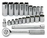SK 4521 21 Piece 3/8-Inch Drive 6 Point Standard Socket Set [並行輸入品]