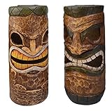 Moonrays 95964 Solar Powered White LED Tiki Heads - Styles May Vary [並行輸入品]