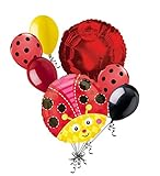 7 PCキュートLady Bug Balloon Bouquet SpringバグベビーシャワーHappy誕生日
