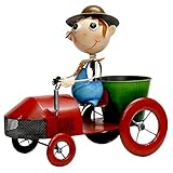 ガーデニング オーナメント 玄関 オブジェ 雑貨 置物 インテリア /レッド