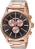 NIXON メンズ Sentry クロノ 腕時計 All Rose Gold/Black