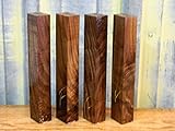 4-スーパーHighly Figured Turning木製Blanks /プールキュー/ LuthierパーツT : 1 3 / 8」、W : 1 13 / 16」、L : 10 5 / 8 " –
