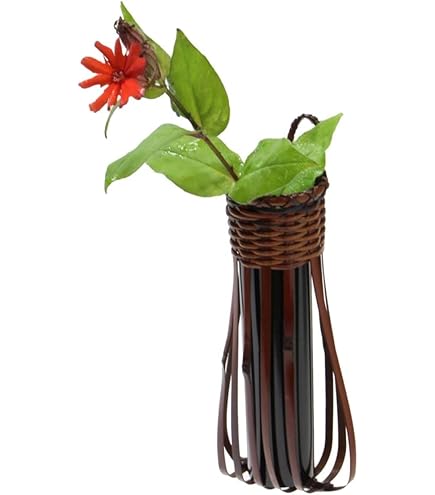 Amazon.co.jp: 竹 花籠 「しらさぎ 掛花籠 箱無し 」15-016 国産