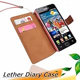 【日本未発売】　【正規品】　galaxy NOTE SC-05D専用　 レザーダイアリーケース ブラウン