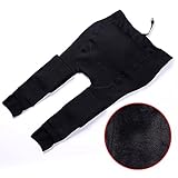 Spinas(スピナス) マタニティ レギンス 裏起毛 暖かくて 柔らかい 素材 トレンカ サイズ 調整 できます あったか ふわふわ 妊婦 産前 防寒 保温 選べる5カラー (ブラック)