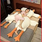 ぬいぐるみ ガチョウ ガチョウのぬいぐるみ かわいい 男の子 女の子 ガチョウ 誕生日 おもちゃ 置物 プレゼント クリスマス お祝い ガチョウのぬいぐるみ トイ リアル ぬいぐるみ 抱き枕 贈り物 90cm アニマル 動物 添い寝枕 クッション ホワイト 癒し 柔らかく 子供