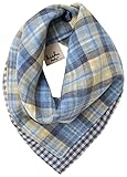 Kishu Baby Organic Bandana Bib, One Size Reversible, Multicolor Madras Plaid Bib by Kishu Baby