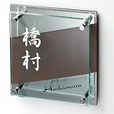 美濃クラフト フラットガラス 200角 GP-121 『表札 サイン 戸建』