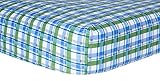 Trend Lab Crib Sheet, Blue Plaid