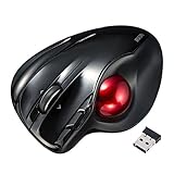 サンワサプライ トラックボール ワイヤレス レーザーセンサー チルトホイール搭載 5ボタン ブラック MA-WTB43BKN