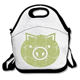 猪 タンク 攻撃 お弁当バッグ ランチバッグ ベビー用バッグ One Size ブラック