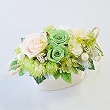 花由 プリザーブドフラワー パニエ エクリュ