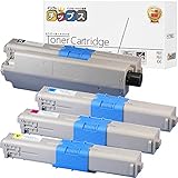 【日本製重合パウダー採用】 OKI 用 TNR-C4K1 再生トナー 4色セット ＜TNR-C4KK1 / TNR-C4KC1 / TNR-C4KM1 / TNR-C4KY1 各1本＞再生トナーカートリッジ ISO14001/ISO9001及びトナーカートリッジ国際品質規格STMC認証工場生産商品 インクのチップスオリジナル