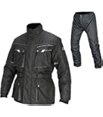 Amazon | ドゥーハン(Duhan) バイクジャケット&パンツセット ブラック