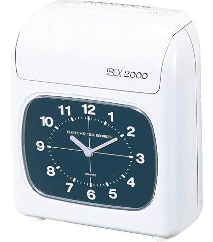 Amazon | アマノ タイムレコーダー ホワイト BX2000J | タイムカード