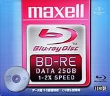 maxell データ用 1-2倍速対応 BD-RE 書換型 片面1層 カートリッジ無 記憶容量25GBBDRE25P.1P