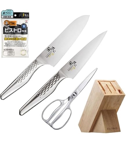 貝印 関孫六 包丁2本 カーブキッチンバサミ 3点セット Amazon.co.jp: 貝印 KAI 関孫六 匠創 三徳包丁165mm&キッチン鋏セット