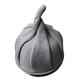 HBF 超かわいい とんがり ニット帽 ねじり帽子 どんぐり 加厚 プラッシュ 防寒 柔らかい ベビー 子ども 赤ちゃん キッズ 女の子 男の子 秋 冬 グレー