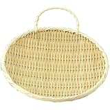 雅竹 竹製 手付盆ざる 30cm 75-320