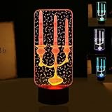 3d抽象Candle NightライトテーブルデスクOptical Illusionランプ7色変更ライトLEDテーブルランプXmasホームLove Brithday子供キッズ装飾おもちゃギフト