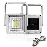 ILS - 2W Rechargeable Portable Solar LED Flood Light Outdoor Camping Emergency Lamp USB Charging