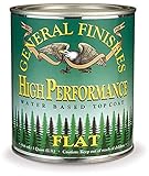 General Finishes QTHM High Performance Water Based Topcoat, 1 quart, Flat [並行輸入品]